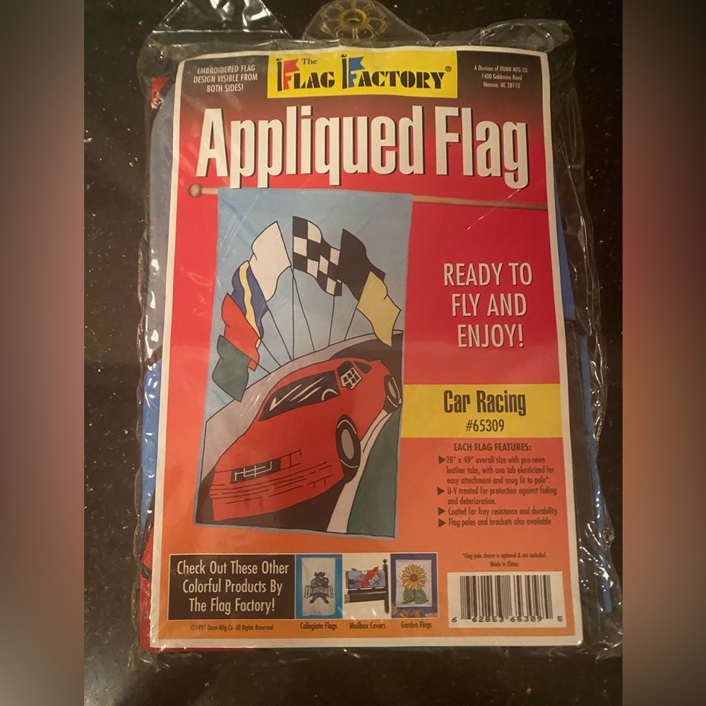 Vintage Flag Factory Appliqued Flag